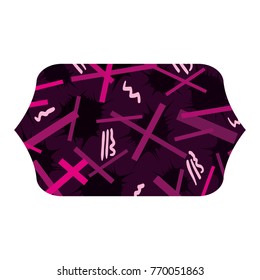 colorful rectangle with graphic style figure background