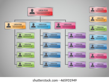 Peoplehuman 3d Icons Label Organizational Chart Stock Vector (Royalty ...