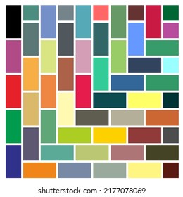 Colorful Rectangle Pattern Background Art