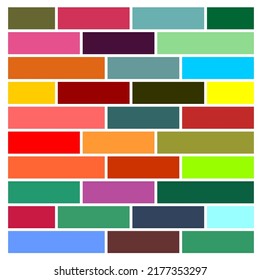 Colorful Rectangle Pattern Background Art