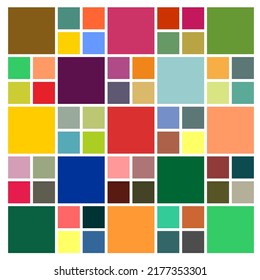 Colorful Rectangle Pattern Background Art