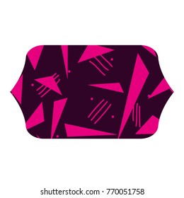 colorful rectangle with style geometric figure background