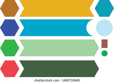 colorful rectangular bar on white background