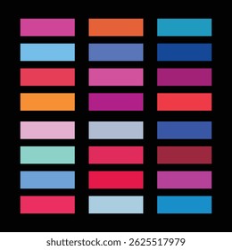 Colorful rectangular blocks arranged in a grid against a black background abstract design
