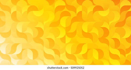 Colorful rectangular geometric gradient background pattern in yellow colors for the decoration covers, banners, posters and Web sites. Vector illustration of a modern flat style.