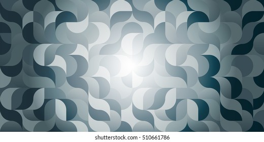 Colorful rectangular geometric gradient background pattern in metal colors for the decoration covers, banners, posters and Web sites. Illustration of a modern flat style.