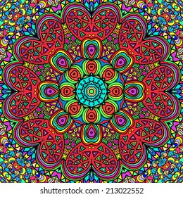 Colorful rectangular ornament for design and background