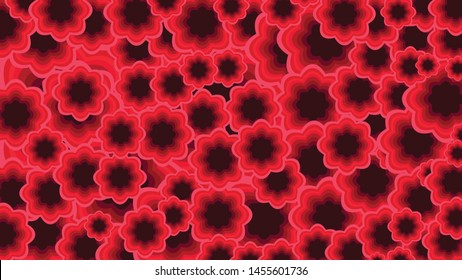 Colorful Red Abstract for Background 