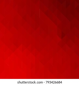 Colorful Red background for presentation. Geometric style. Mesh of triangles. Mosaic template for your design.