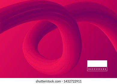 Colorful red fluid shape design on white background. Vector illustration eps 10.