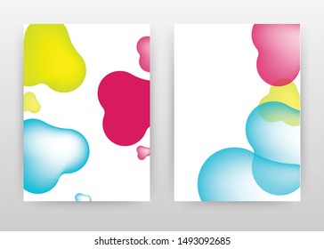 Colorful red green blue elements design for annual report, brochure, flyer, poster. Abstract colorful background vector illustration for flyer, leaflet, poster. Business abstract A4 brochure template.