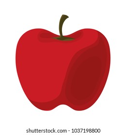 colorful red pepper over white  background vector illustration