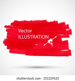 Colorful red vector marker stain
