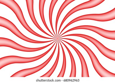 Colorful Red And White Candy Pattern Background. Vector