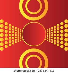 Colorful red and yellow gradient circle background. Modern futuristic gradient red abstrac fluid shape background
