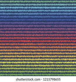 Colorful refracted scribble like lines. Endless rainbow colored repeat vector pattern. Trendy abstract background, great for wallpaper backgrounds & any surfaces like fabrics etc.