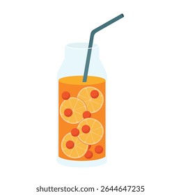 Colorful refreshing drinks with fruit and ice in different glasses. Summer cold drinks