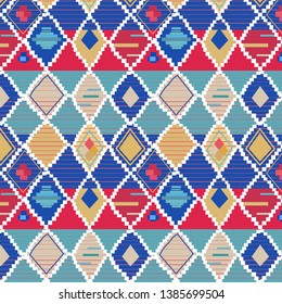 colorful repeated pattern, traditional moroccan carpet ,vector illustration,for your backgrounds,printing on fabric or paper.