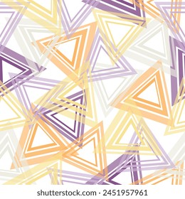 Colorful Repeating Triangle Confetti Background Pattern Vector Abstract geometric diamond shapes geo print.
