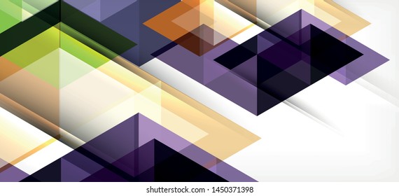 Colorful repeating triangles modern geometric in contemporary style on white background. Abstract geometric shape. Modern stylish texture. Vector abstract graphic design.