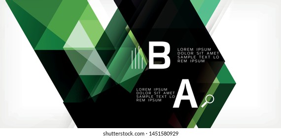 Colorful repeating triangles modern geometric in contemporary style on white background. Abstract geometric shape. Modern stylish texture. Vector abstract graphic design.