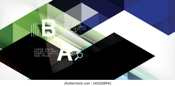 Farbige, sich wiederholende Dreiecke, moderne Geometrie im zeitgenössischen Stil auf weißem Hintergrund. Abstrakte geometrische Form. Moderne, stilvolle Textur. Abstraktes Vektorgrafik-Design.