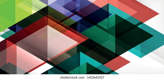Farbige, sich wiederholende Dreiecke, moderne Geometrie im zeitgenössischen Stil auf weißem Hintergrund. Abstrakte geometrische Form. Moderne, stilvolle Textur. Abstraktes Vektorgrafik-Design.