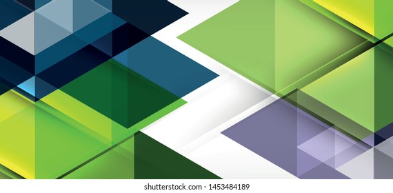 Colorful repeating triangles modern geometric in contemporary style on white background. Abstract geometric shape. Modern stylish texture. Vector abstract graphic design.