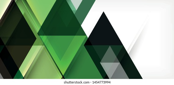 Colorful repeating triangles modern geometric in contemporary style on white background. Abstract geometric shape. Modern stylish texture. Vector abstract graphic design.