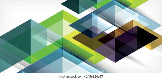 Triángulos repetitivos coloridos geométricos modernos de estilo contemporáneo sobre fondo blanco. Forma geométrica abstracta. Textura moderna y elegante. Diseño gráfico abstracto vectorial.