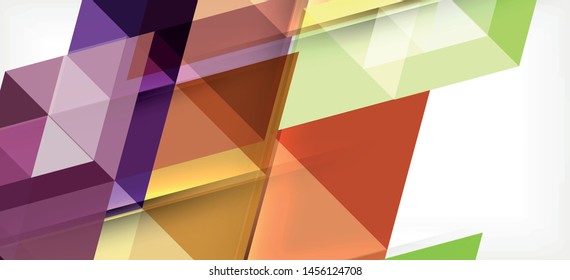 Triángulos repetitivos coloridos geométricos modernos de estilo contemporáneo sobre fondo blanco. Forma geométrica abstracta. Textura moderna y elegante. Diseño gráfico abstracto vectorial.