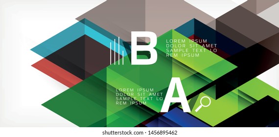 Colorful repeating triangles modern geometric in contemporary style on white background. Abstract geometric shape. Modern stylish texture. Vector abstract graphic design.