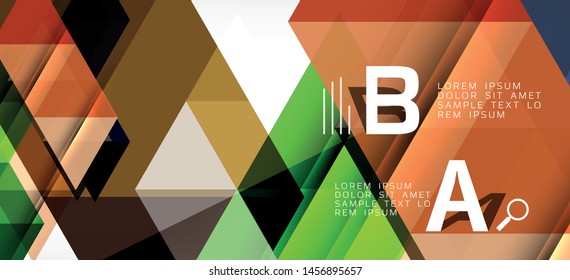 Farbige, sich wiederholende Dreiecke, moderne Geometrie im zeitgenössischen Stil auf weißem Hintergrund. Abstrakte geometrische Form. Moderne, stilvolle Textur. Abstraktes Vektorgrafik-Design.
