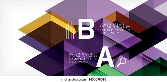 Farbige, sich wiederholende Dreiecke, moderne Geometrie im zeitgenössischen Stil auf weißem Hintergrund. Abstrakte geometrische Form. Moderne, stilvolle Textur. Abstraktes Vektorgrafik-Design.