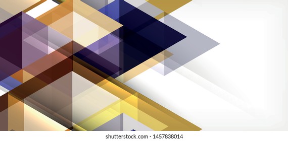 Colorful repeating triangles modern geometric in contemporary style on white background. Abstract geometric shape. Modern stylish texture. Vector abstract graphic design.