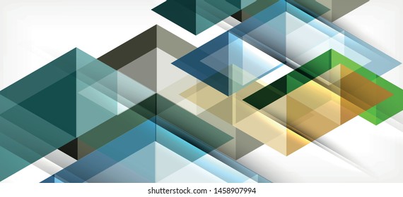 Farbige, sich wiederholende Dreiecke, moderne Geometrie im zeitgenössischen Stil auf weißem Hintergrund. Abstrakte geometrische Form. Moderne, stilvolle Textur. Abstraktes Vektorgrafik-Design.