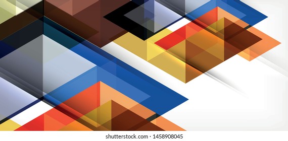 Farbige, sich wiederholende Dreiecke, moderne Geometrie im zeitgenössischen Stil auf weißem Hintergrund. Abstrakte geometrische Form. Moderne, stilvolle Textur. Abstraktes Vektorgrafik-Design.