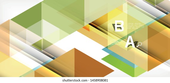Farbige, sich wiederholende Dreiecke, moderne Geometrie im zeitgenössischen Stil auf weißem Hintergrund. Abstrakte geometrische Form. Moderne, stilvolle Textur. Abstraktes Vektorgrafik-Design.
