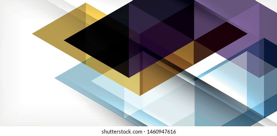Colorful repeating triangles modern geometric in contemporary style on white background. Abstract geometric shape. Modern stylish texture. Vector abstract graphic design.