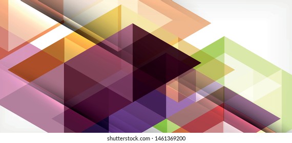 Colorful repeating triangles modern geometric in contemporary style on white background. Abstract geometric shape. Modern stylish texture. Vector abstract graphic design.