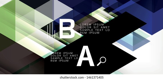 Triángulos repetitivos coloridos geométricos modernos de estilo contemporáneo sobre fondo blanco. Forma geométrica abstracta. Textura moderna y elegante. Diseño gráfico abstracto vectorial.