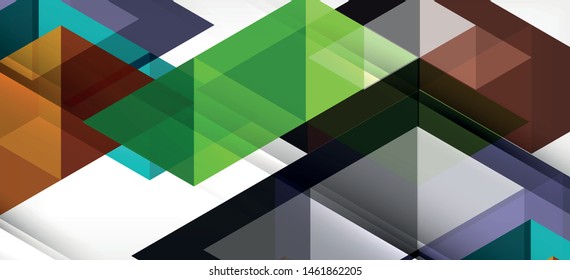 Farbige, sich wiederholende Dreiecke, moderne Geometrie im zeitgenössischen Stil auf weißem Hintergrund. Abstrakte geometrische Form. Moderne, stilvolle Textur. Abstraktes Vektorgrafik-Design.