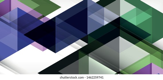 Colorful repeating triangles modern geometric in contemporary style on white background. Abstract geometric shape. Modern stylish texture. Vector abstract graphic design.