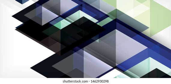 Triángulos repetitivos coloridos geométricos modernos de estilo contemporáneo sobre fondo blanco. Forma geométrica abstracta. Textura moderna y elegante. Diseño gráfico abstracto vectorial.