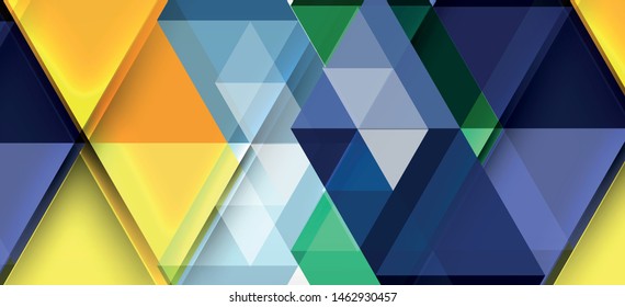 Colorful repeating triangles modern geometric in contemporary style on white background. Abstract geometric shape. Modern stylish texture. Vector abstract graphic design.