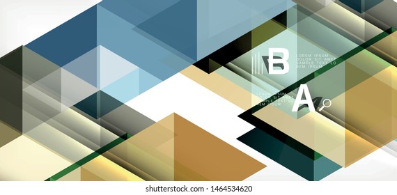 Triángulos repetitivos coloridos geométricos modernos de estilo contemporáneo sobre fondo blanco. Forma geométrica abstracta. Textura moderna y elegante. Diseño gráfico abstracto vectorial.