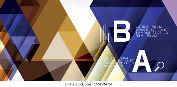 Farbige, sich wiederholende Dreiecke, moderne Geometrie im zeitgenössischen Stil auf weißem Hintergrund. Abstrakte geometrische Form. Moderne, stilvolle Textur. Abstraktes Vektorgrafik-Design.