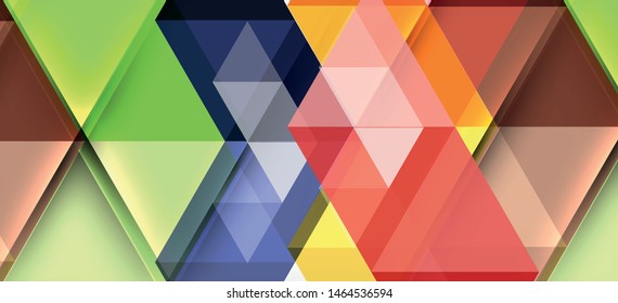 Triángulos repetitivos coloridos geométricos modernos de estilo contemporáneo sobre fondo blanco. Forma geométrica abstracta. Textura moderna y elegante. Diseño gráfico abstracto vectorial.