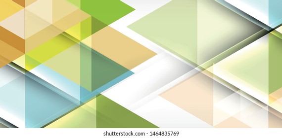 Colorful repeating triangles modern geometric in contemporary style on white background. Abstract geometric shape. Modern stylish texture. Vector abstract graphic design.