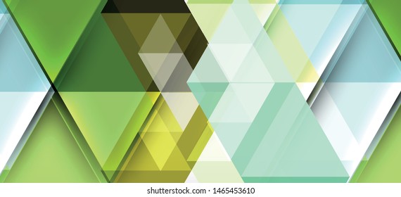 Colorful repeating triangles modern geometric in contemporary style on white background. Abstract geometric shape. Modern stylish texture. Vector abstract graphic design.